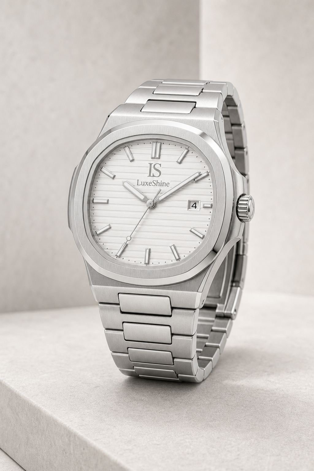AI-GENERATED | source: Codex native GPT Image 2 img2img | purpose: elegant-uniform-background | product: CASPIAN | variant: Arctic Silver | original_ref: 0C4BA829-F206-4EED-B716-05FB8F346B3C.png / gid://shopify/MediaImage/44752283566369 | date: 2026-07-02 | target: PDP gallery