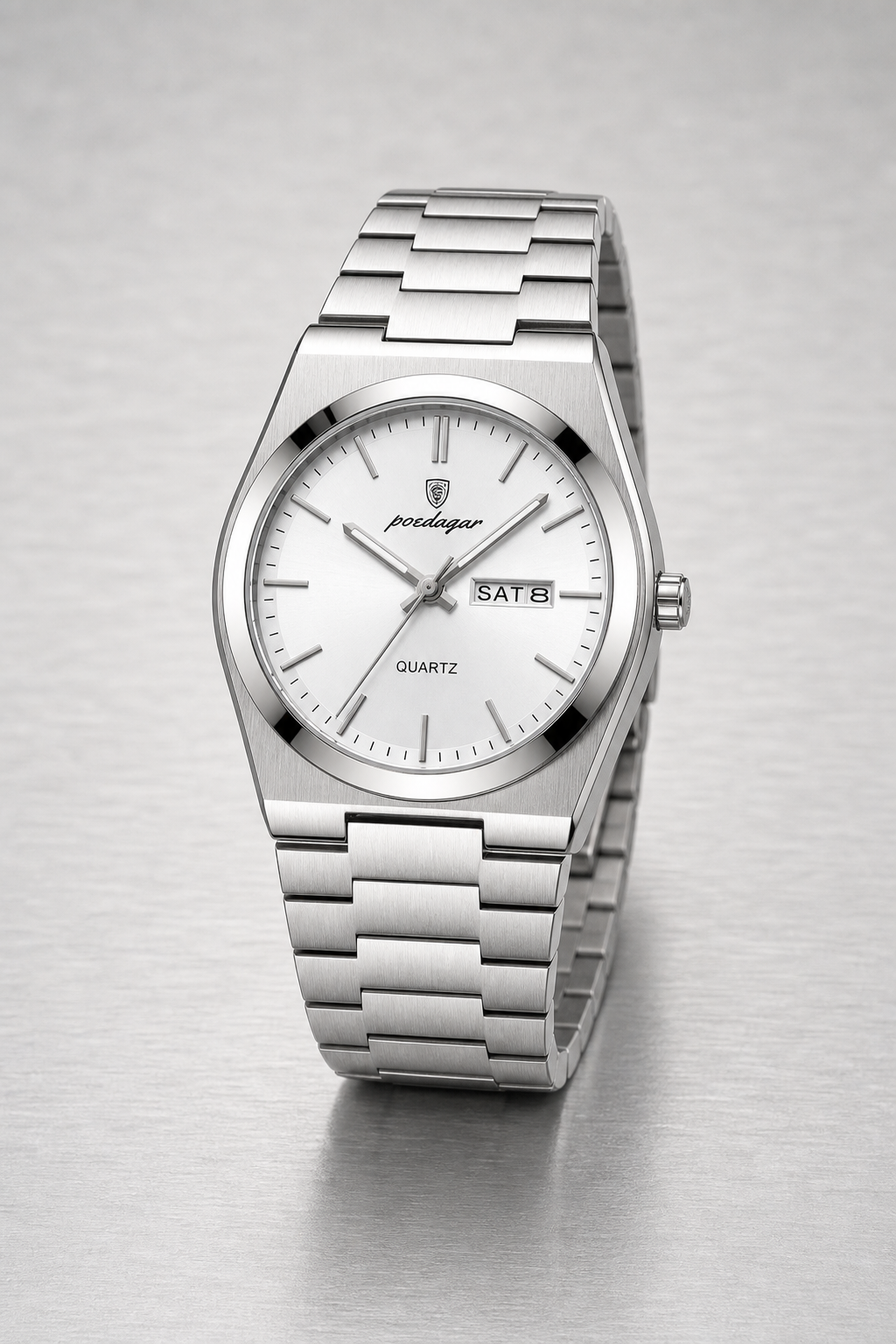 AI-GENERATED | source: Codex native GPT Image 2 img2img | purpose: elegant-uniform-background | product: Classic Edition | variant: Arctic Silver | original_ref: class_5.jpg / gid://shopify/MediaImage/44987014512929 | date: 2026-07-02 | target: PDP gallery