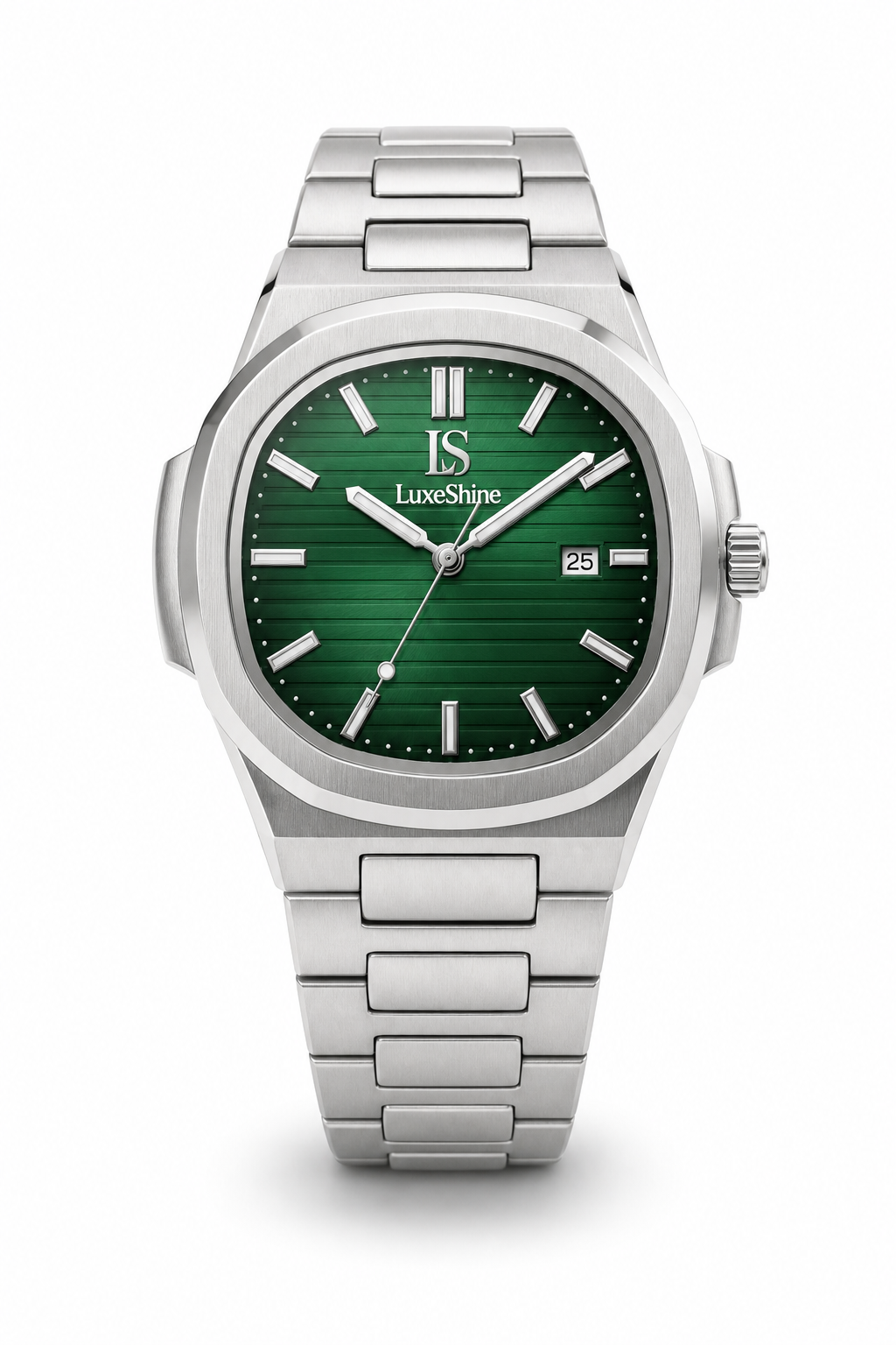AI-GENERATED | source: Codex native GPT Image 2 img2img | purpose: white-front-packshot | product: CASPIAN | variant: Emerald Silver | variant_handle: emerald-silver | variant_id: gid://shopify/ProductVariant/52455818920225 | date: 2026-07-02 | target: PDP gallery | restored: targeted-legacy