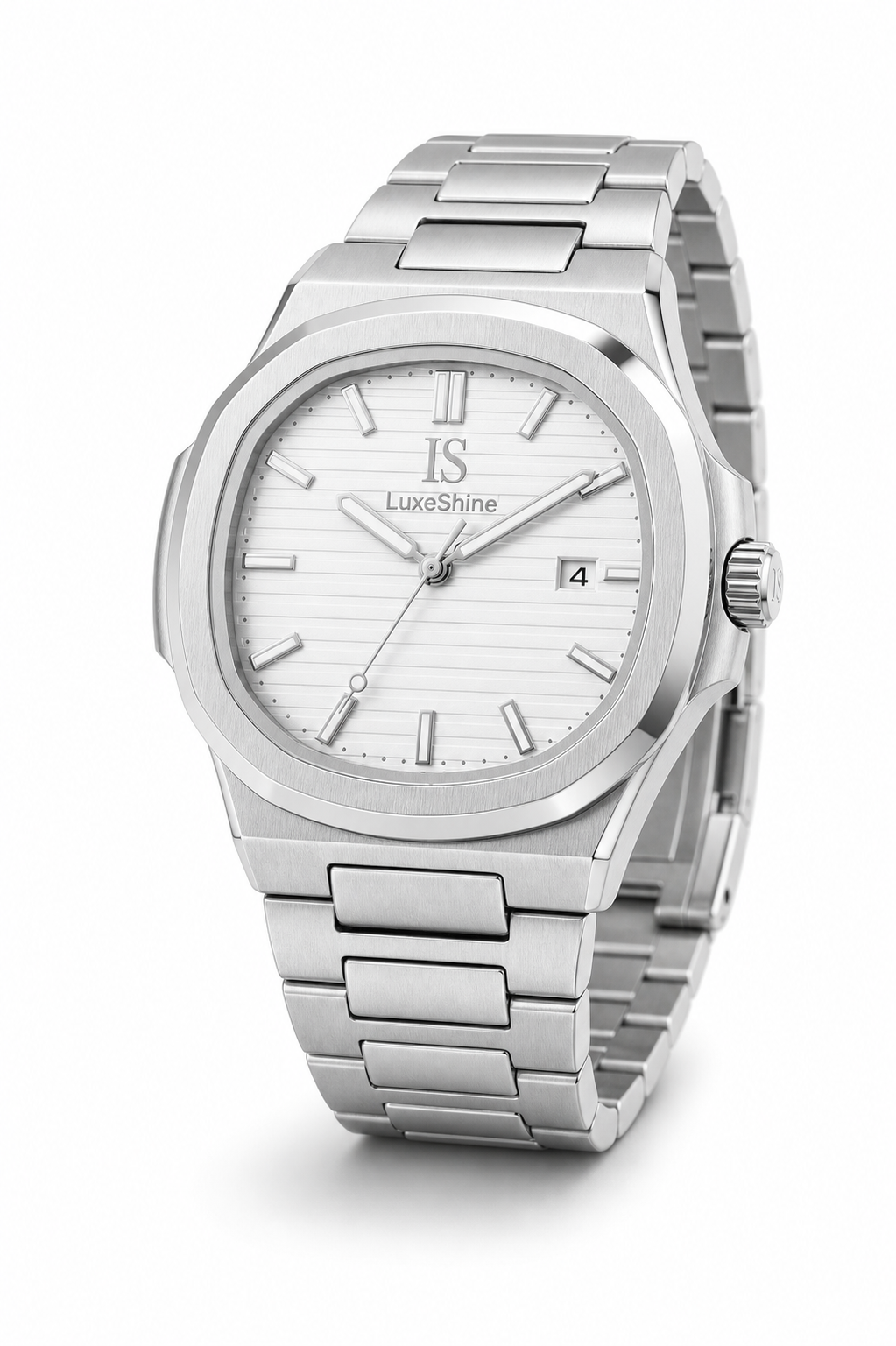 AI-GENERATED | source: Codex native GPT Image 2 img2img | purpose: white-three-quarter | product: CASPIAN | variant: Arctic Silver | original_ref: 0C4BA829-F206-4EED-B716-05FB8F346B3C.png / gid://shopify/MediaImage/44752283566369 | date: 2026-07-02 | target: PDP gallery