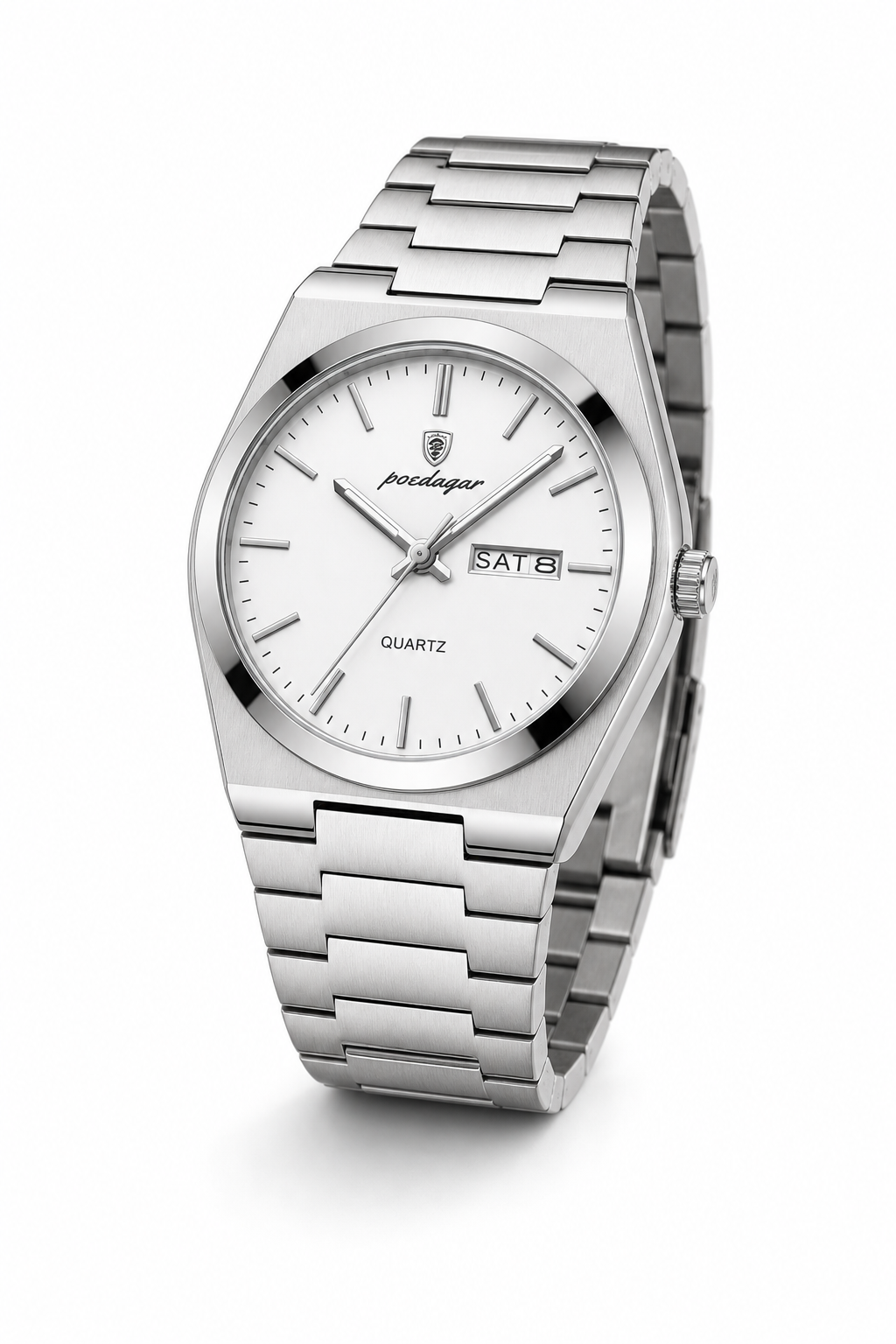 AI-GENERATED | source: Codex native GPT Image 2 img2img | purpose: white-three-quarter | product: Classic Edition | variant: Arctic Silver | original_ref: class_5.jpg / gid://shopify/MediaImage/44987014512929 | date: 2026-07-02 | target: PDP gallery